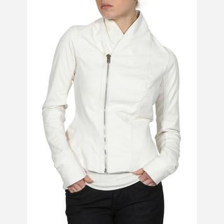 white cow leather jackets for women
